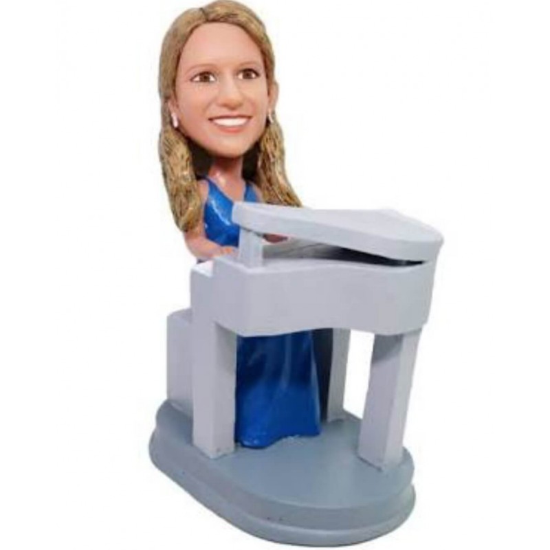 Custom Bobblehead "Female Pianist"