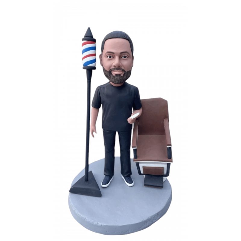 "Personalized Super Barber Figure"