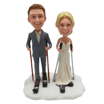 Figurine Custom bobblehead wedding " Ski"