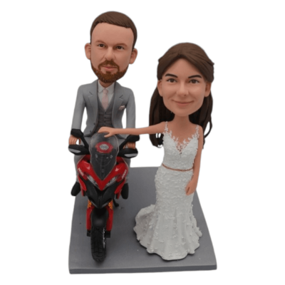 Figurine copy of Custom bobblehead wedding " Secret Agent"