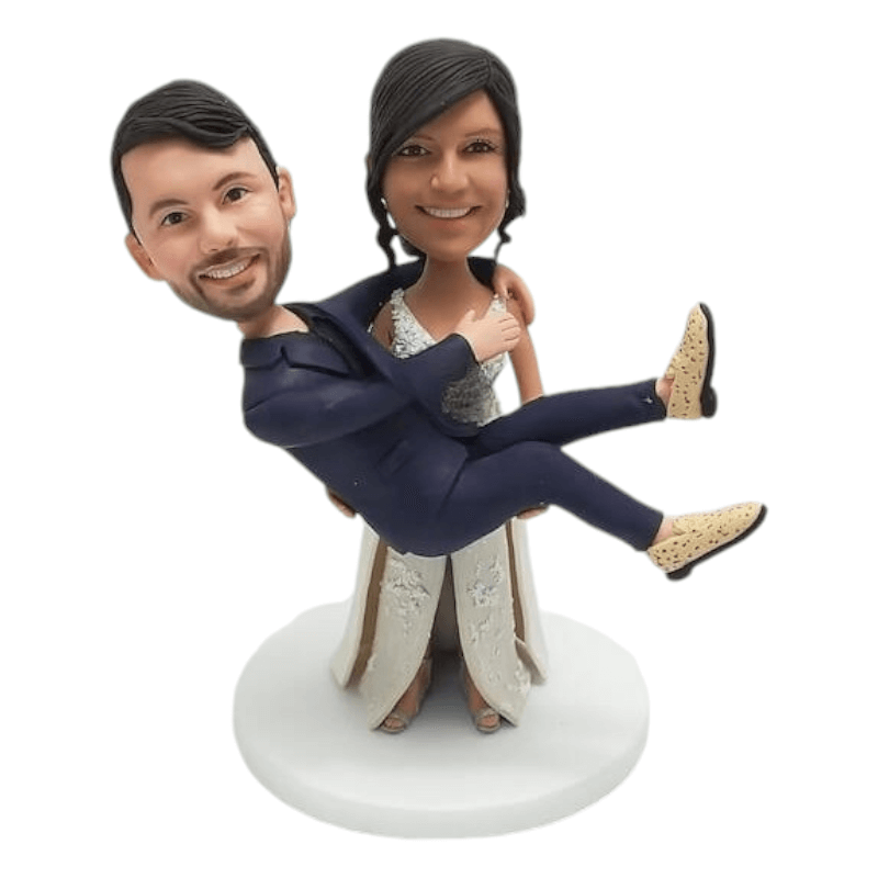 Custom bobblehead wedding " With my Wife"