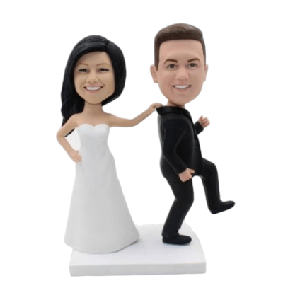 Figurine Mariage humour " Viens par ici"