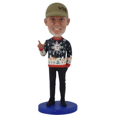 Figurine "Mon pull de Noel"