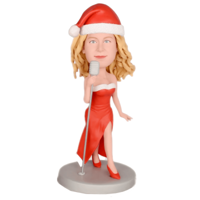 Figurine "Mère Noel Chanteuse"