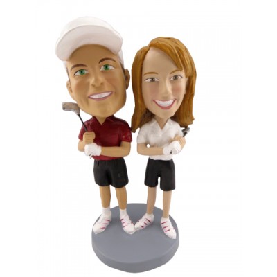 Figurine "Couple golfeur"