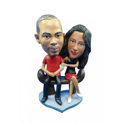 Figurine 'Couple beaugosse"